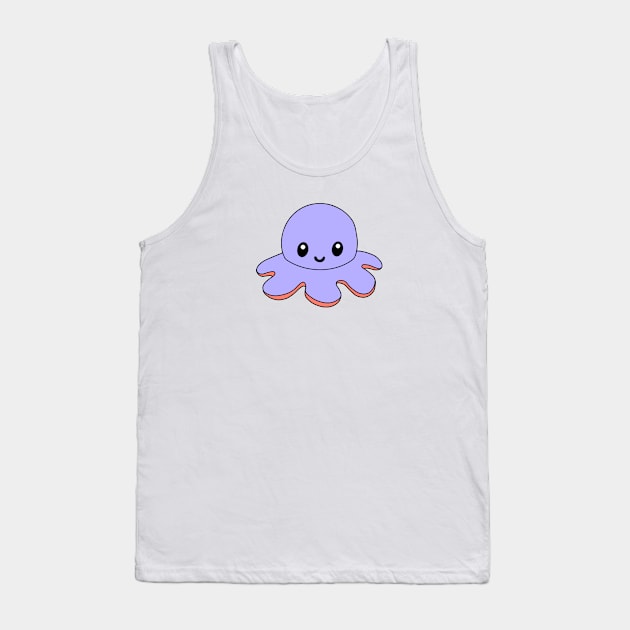 Purple Happy Octopus Tank Top by Eclipse in Flames